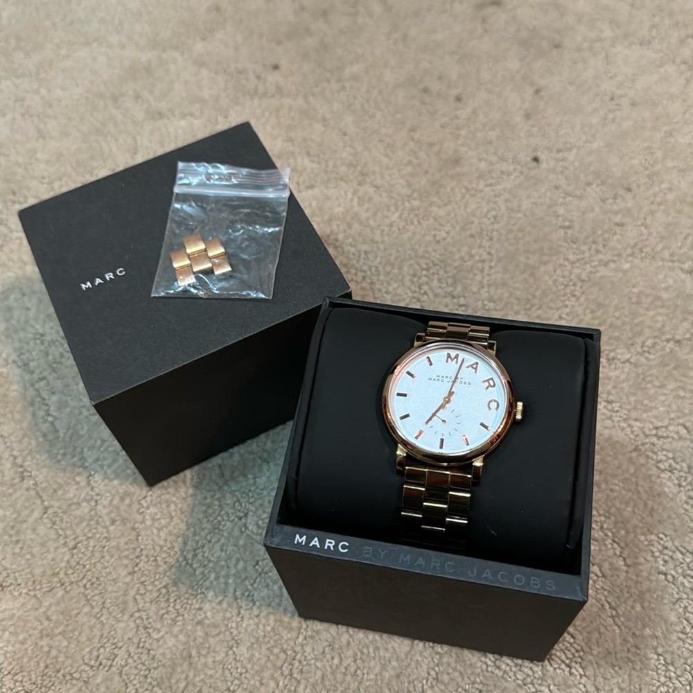 Marc by Marc Jacobs rose gold watch